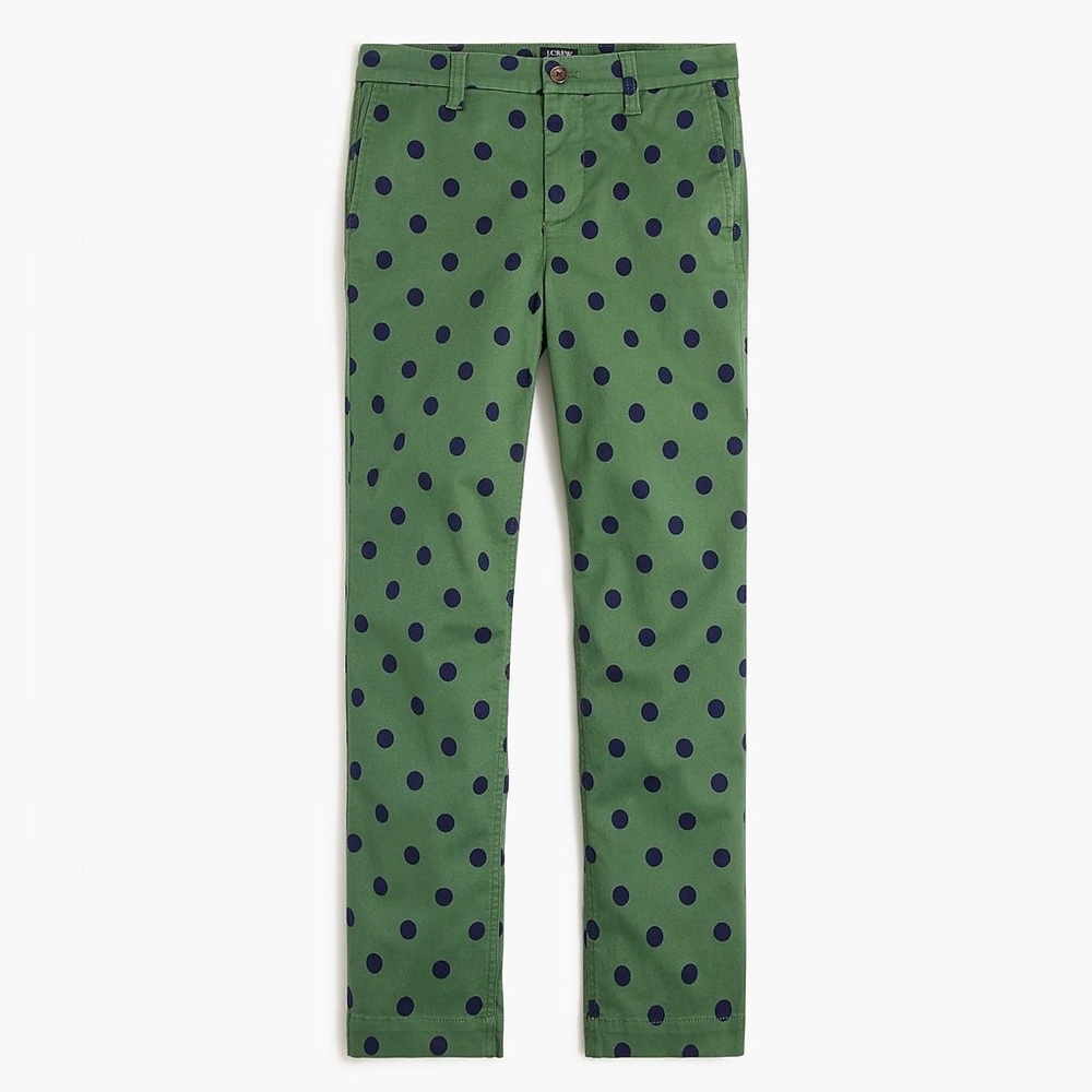 J. Crew Printed High-Rise Girlfriend Chinos - Picture 4 of 10